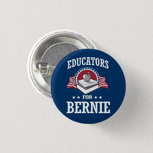 OPVOEDERS VOOR BERNIE SANDERS RONDE BUTTON 3,2 CM (Voorkant /achterkant)