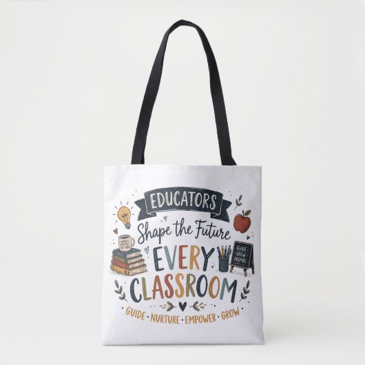 Opvoeders Vormden de Toekomst Tote Bag (Voorkant)