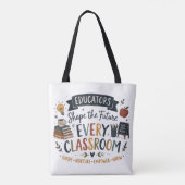 Opvoeders Vormden de Toekomst Tote Bag (Achterkant)