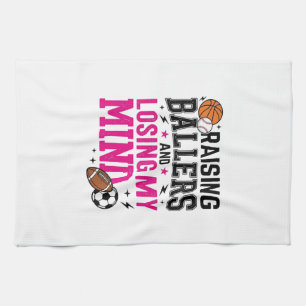 Opvoeding Ballers Sport Moeder Vintage T-Shirt Ont Theedoek