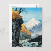 Opvoet van de Ashitaka-berg (1932) door Hiroaki Ta Briefkaart (Voorkant / Achterkant)