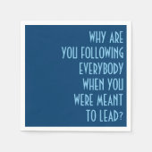 Opvolgen x lood servet (Voorkant)