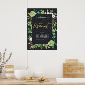 OPVOLGENDE WATERVERF VAN DE FOLIAGE WELKOM POSTER (Keuken)