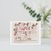 Opvolging, Kandinsky  Briefkaart (Staand voorkant)