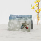 Opvouwbare kerstkaart kaart (Gele Bloem)