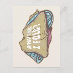 Opvouwbare kleding, wasdag briefkaart