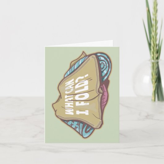 Opvouwbare kleding, wasdag kaart (Voorkant)