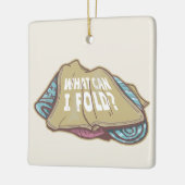 Opvouwbare kleding, wasdag keramisch ornament (Links)