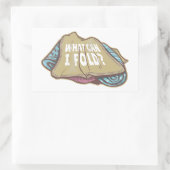 Opvouwbare kleding, wasdag rechthoekige sticker (Tas)