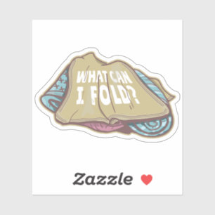 Opvouwbare kleding, wasdag sticker