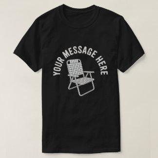 Opvouwbare stoel met aangepaste boodschap Minimali T-shirt