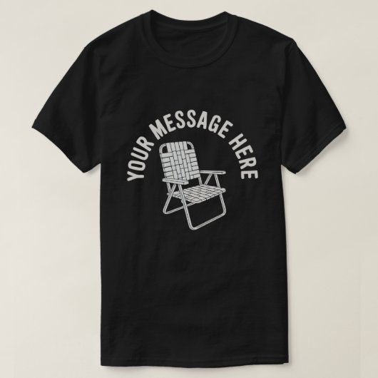 Opvouwbare stoel met aangepaste boodschap Minimali T-shirt (Design voorkant)