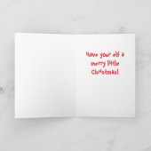 Opvouwbare vakantie Kaart, vrolijke kerst elf Kaart (Binnen)