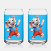 Opvrolijkend blauw glazen concept (Voorkant)