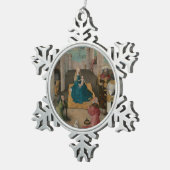 Opwaardering van de Magi Tin Sneeuwvlok Ornament (Rechts)