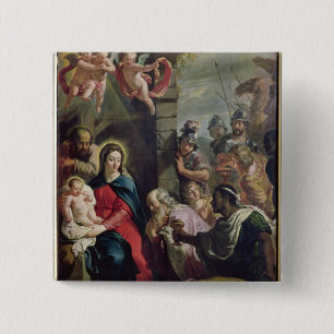 Opwaardering van de Magi Vierkante Button 5,1 Cm