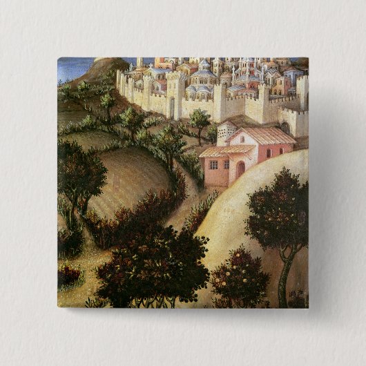 Opwaardering van het Magi Altarstuk Vierkante Button 5,1 Cm (Voorkant)