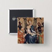 Opwaardering van het Magi-altarstuk Vierkante Button 5,1 Cm (Voorkant /achterkant)
