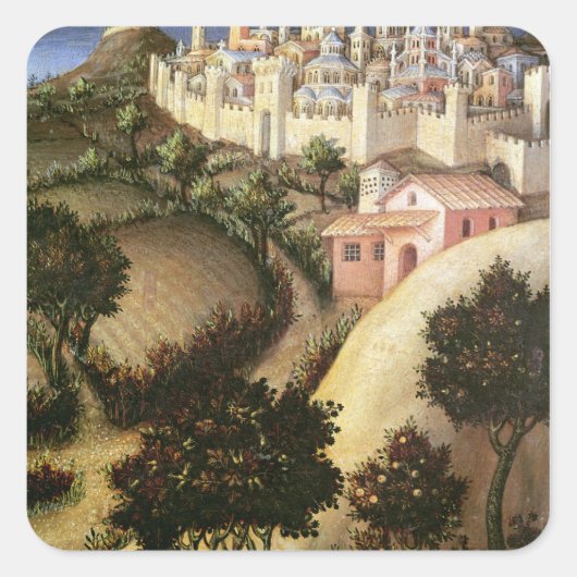 Opwaardering van het Magi Altarstuk Vierkante Sticker (Voorkant)