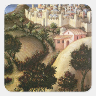 Opwaardering van het Magi Altarstuk Vierkante Sticker