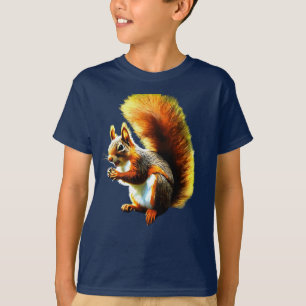 Opwaarts gebonden: een nieuwsgierig eekhoornavontu t-shirt