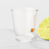 opwaarts handwijzend schotglas shot glas (Links)