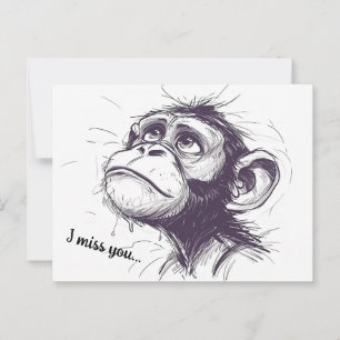 Opwaartse blik briefkaart