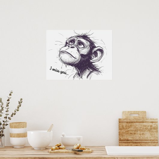 Opwaartse blik poster (Keuken)