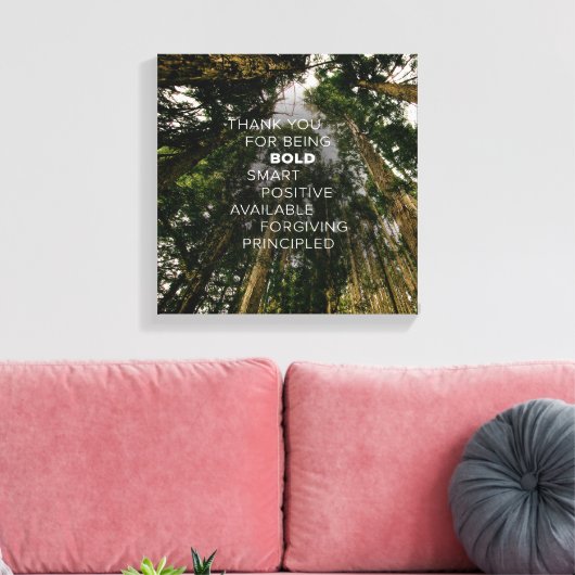 Opwaartse bril #1 (12x12) canvas afdruk (Insitu (Woonkamer))