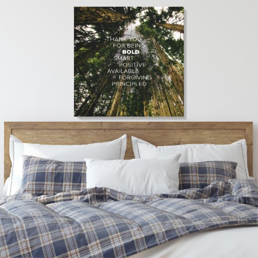 Opwaartse bril #1 (24x24) canvas afdruk (Insitu (Slaapkamer))