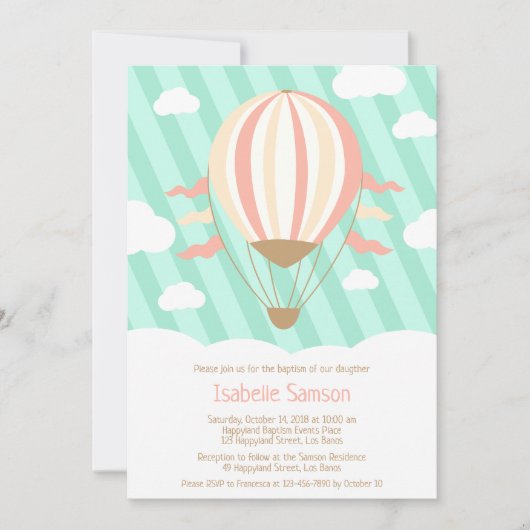 Opwaartse en opwaartse uitvinding van warme luchtb kaart (Voorkant)