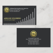 Opwaartse trendbeursadviseur voor de aankoop van g visitekaartje (Voorkant / Achterkant)