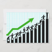 Opwaartse Uitnodigingen van de Grafiek van de Tren (Voorkant)