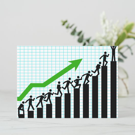 Opwaartse Uitnodigingen van de Grafiek van de Tren