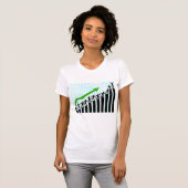 Opwaartse Womens T-Shirt van Trend Graph (Voorkant volledig)