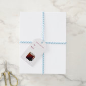 Opwarmen met warme chocolademelk cadeaulabel (Met Touw)