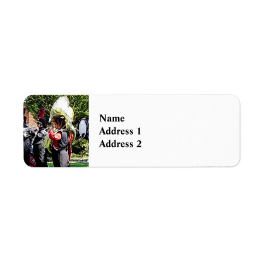 Opwarmen voor de parade etiket (Voorkant)