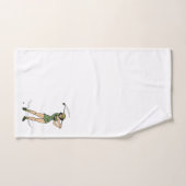 Opwarmen voor Golf Lady Golfer Bad Handdoek (Handdoek)