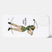 Opwarmen voor Golf Lady Golfer Case-Mate iPhone Case (Achterkant (horizontaal))