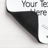 Opwarmen voor Golf Lady Golfer Muismat (Hoek)