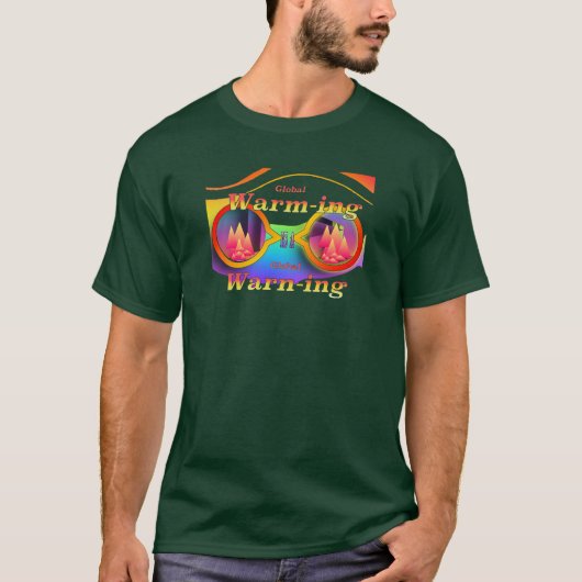 Opwarming Aarde Bos Groen T-shirt (Voorkant)