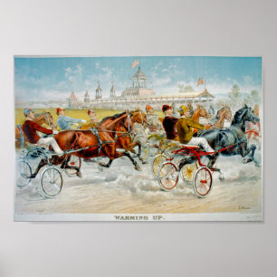 Opwarming  paardenraces 1893 poster
