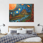 Opwarming van de aarde Art Canvas Afdruk (Insitu (Slaapkamer))