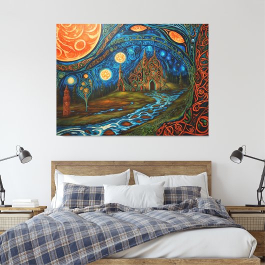 Opwarming van de aarde Art Canvas Afdruk (Insitu (Slaapkamer))