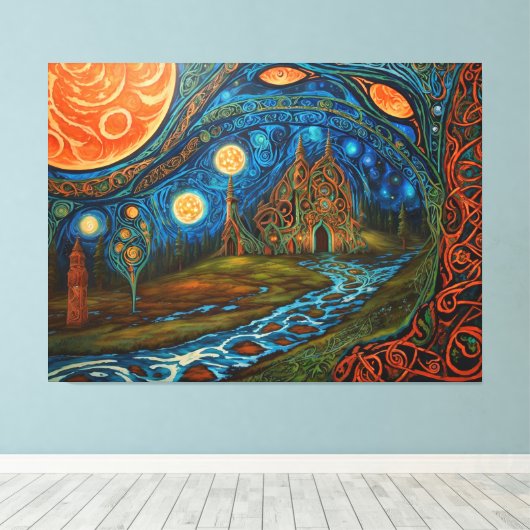 Opwarming van de aarde Art Canvas Afdruk (Insitu (Houten vloer))