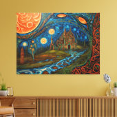 Opwarming van de aarde Art Canvas Afdruk (Insitu (Woonkamer))