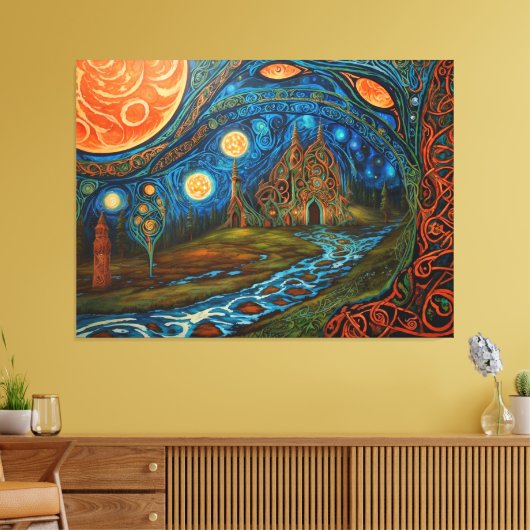 Opwarming van de aarde Art Canvas Afdruk (Insitu (Woonkamer))