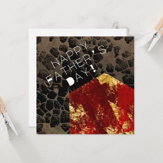 Opwarming van de aarde - Brandend huis - Vaderdag (Voorkant / Achterkant in situ)