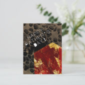 Opwarming van de aarde - Brandend huis - Vaderdag Briefkaart (Staand voorkant)