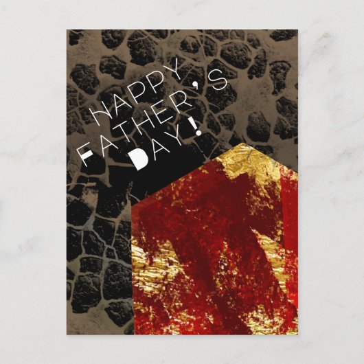 Opwarming van de aarde - Brandend huis - Vaderdag Briefkaart (Voorkant)